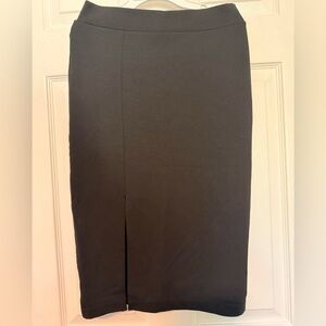 H&M Black Pencil Skirt with Front Slit